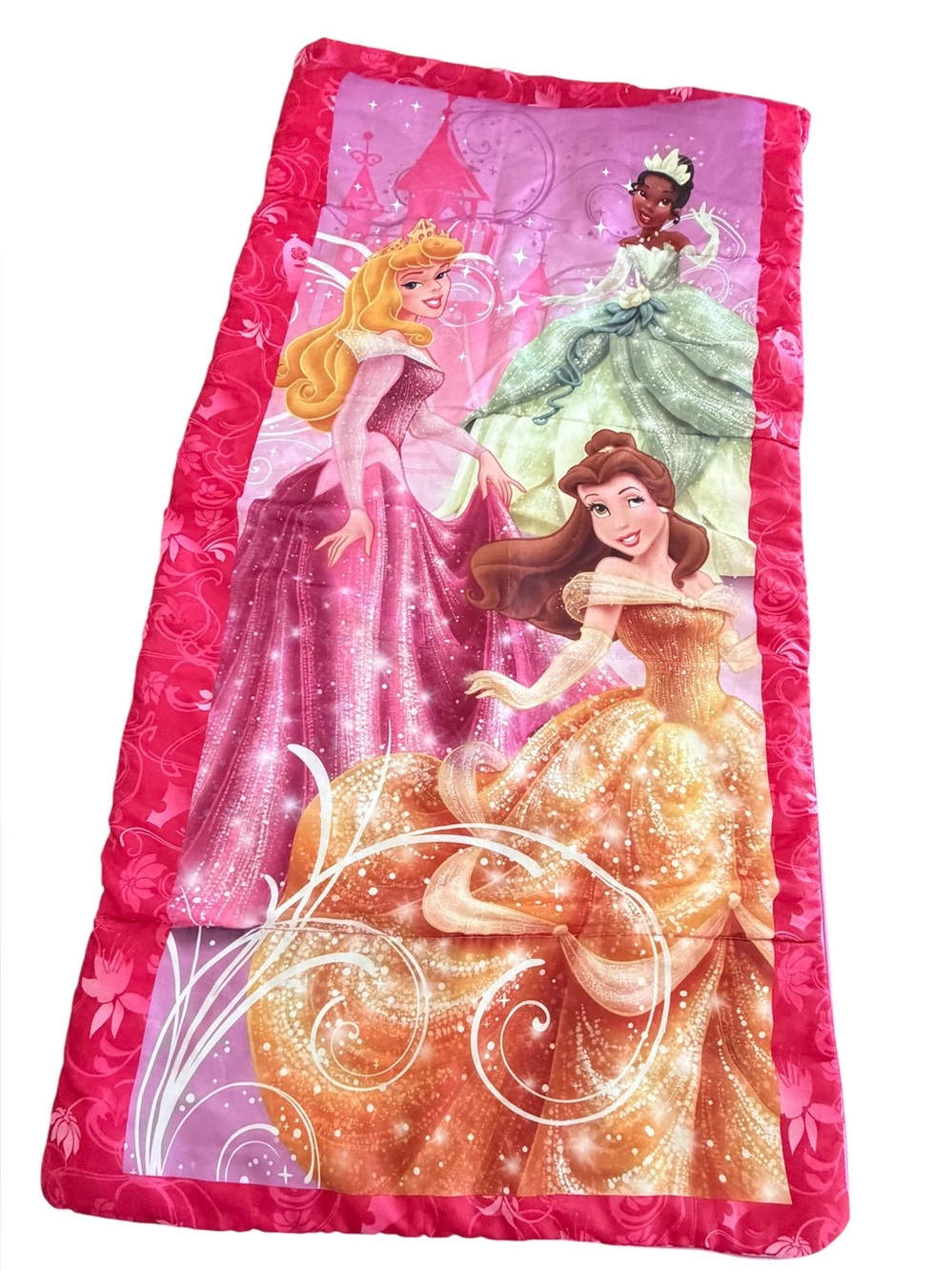 Disney Princess Sleep Mat in Pink with Multi-Princess Artwork